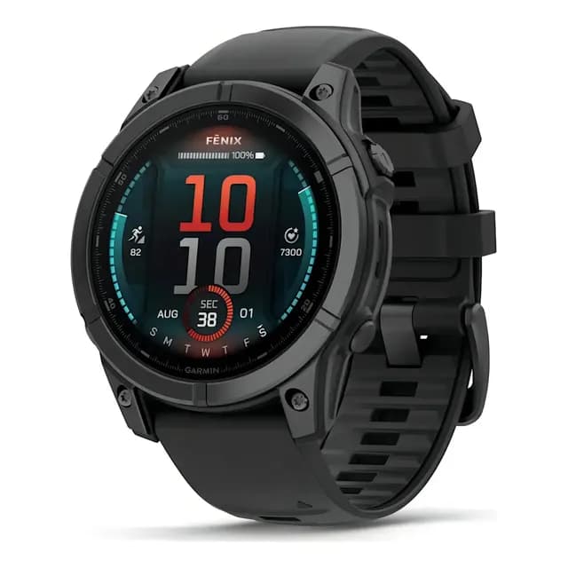 Smartwatch Relógio Garmin Fenix E Aço Cinza Ardósia 47mm