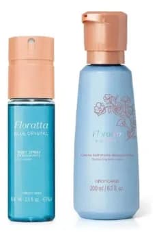 Combo Floratta Blue Crystal: Body Spray + Creme Corporal
