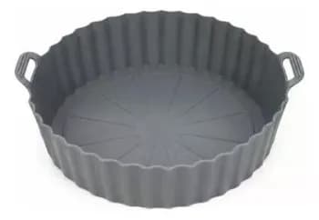 Forma Air Fryer De Silicone Antiaderente Reutilizável