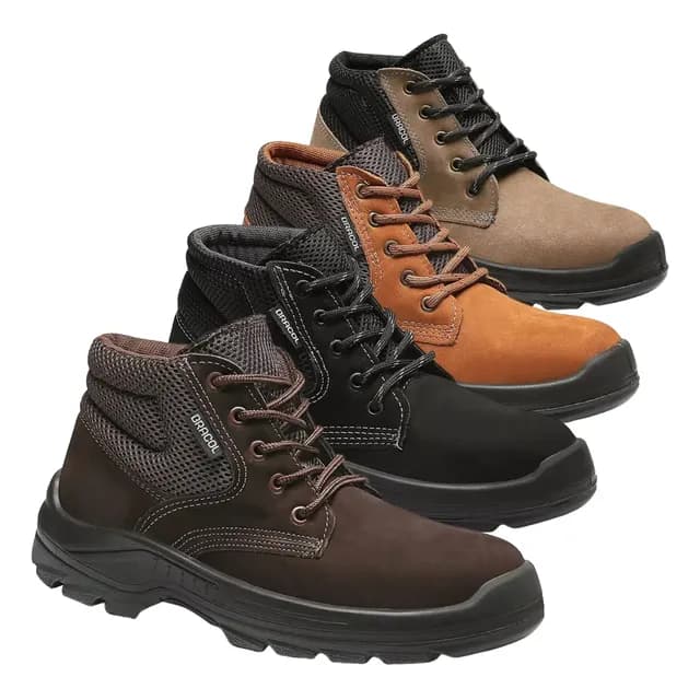 Bota Botina Segurança Bracol Sapato Coturno