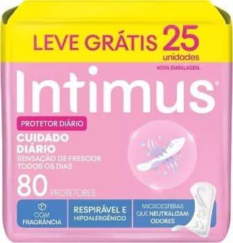 Protetor Diário Intimus® Cuidado Diário - 80 un