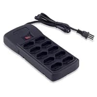 Force Line Filtro Linha com Disjuntor 10 Tomadas Preto
