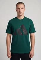 Camiseta Masculina adidas Logo Verde