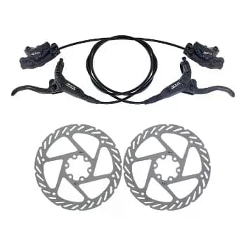 Freio Hidráulico Disco GTA Bike MTB 2 Pistões Discos 160mm Par