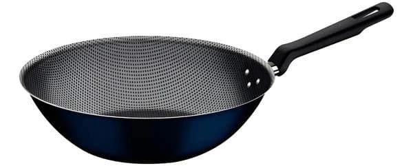 Frigideira Wok Grande Antiaderente Tramontina Funda Cozinha Cor Azul