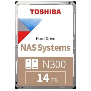 HD Toshiba N300 PRO 14TB, 7200RPM, 512MB, NAS, 3.5, Aplicação em IA, HDWG51EXZSTB✨
