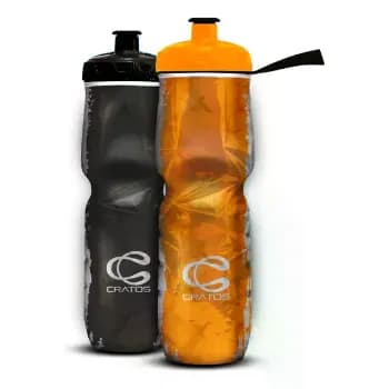 Kit 2 Garrafas Squeeze Caramanhola Térmica Cratos 710ml Bike