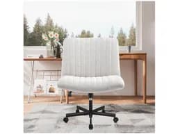 Cadeira de Escritório Python Fly Leisure, Assento Extra Grande e Largo em Tecido (Cinza)