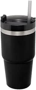 Wolff - Copo Térmico Parede Dupla Slimterm Com Base Ergonômica E Canudo Preto 590ml