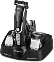 MONDIAL Aparador de Pelos Super Groom 11, Preto/Prata, Bivolt - BG-05