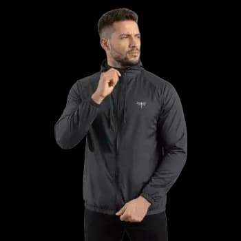 Jaqueta Masculina Corta Vento Capuz Forrado Repelente Água