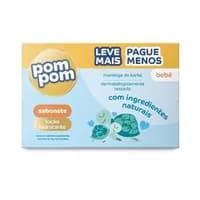 PomPom, Kit x5 Unidades, Sabonete Loção Hidratante, 70g