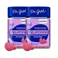 Kit 2x Melatonina Morango 60 Gomas Dr Good