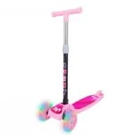 Patinete Infantil Dobrável 3 Rodas Led Rosa
