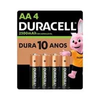Pilha Recarregável AA Duracell 4 Unidades