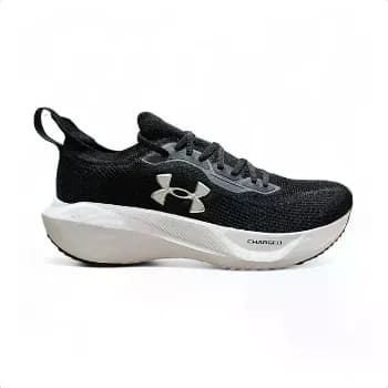 Tênis Masculino Corrida Conforto Leve Under Armour Slight Black/white/metalsilver 41