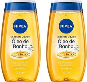 NIVEA KIT Sabonete Líquido Óleo de Banho 200ml - 2 Unidades