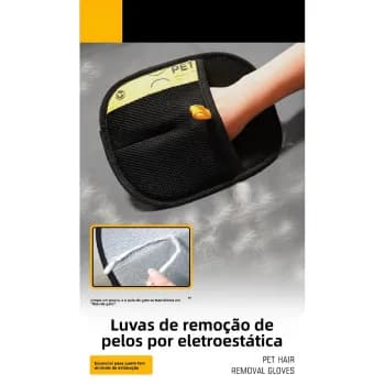 Removedor de Pelos de Pet Escova para Remoção de Pelos de Gato e Cão Removedor Estático para Sofá Roupa e Cama Tamanhos