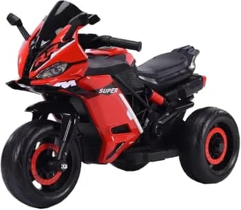 Moto Elétrica Infantil Mini 3 Rodas Frente/Ré Maxi Toys (Vermelho)