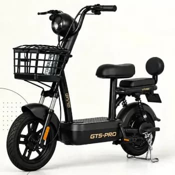 Bicicleta Elétrica GTS Super Power 500W para Mobilidade Urbana Preta