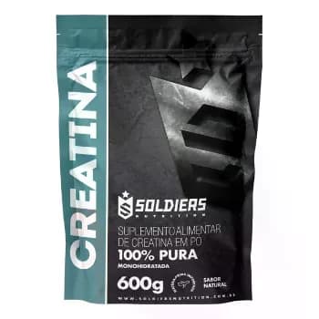 Creatina Soldiers Nutrition Em Pó Sem Sabor X 600g