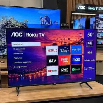 Smart Tv Aoc 50'' Roku 4k Uhd Dled Wi-fi Dolby Audio 50u7066