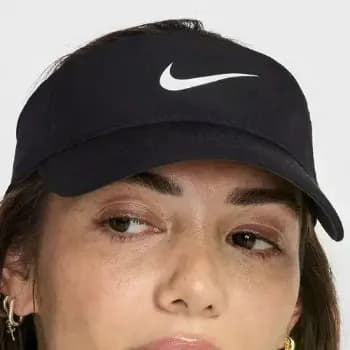 Viseira Nike Dri-FIT Ace Visor Preto/Branco Tamanho M/G