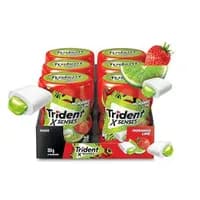 Chiclete Trident XSenses Morango Lime Sem Açúcar - cx 6 unidades