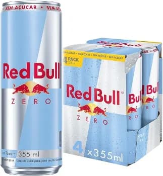Red Bull Energético Zero 355ml - 4 latas