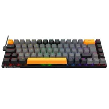 Teclado Mecânico Gamer Machenike K500 B68, RGB, ABNT2, Switch Red Linear, Cinza, JJ02GD00K ✨