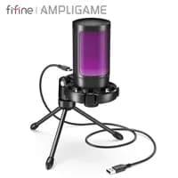 Microfone Gaming RGB USB com Tripé para PC, PS4/5