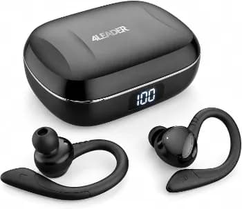 Fone de Ouvido Bluetooth Sem Fio 4Leader Esportivo, Isolamento de Ruído, À Prova D'água IPX7, 20h de Bateria, Microfone, Bluetooth 5.4