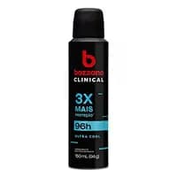 Desodorante Bozzano Clinical 96h Ultra Cool Masculino 150ml