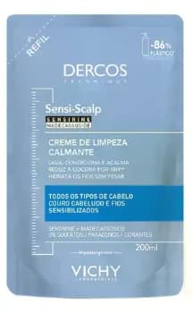 Creme De Limpeza Capilar Dercos Sensi-scalp Calmante Para Cabelos Sensíveis Refil 200ml Vichy