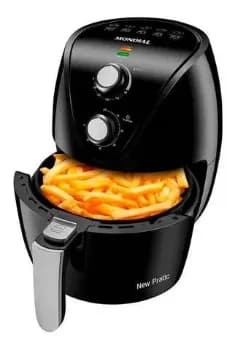 Air Fryer Fritadeira Eletrica Mondial +saude 1500w 3,5l Cor Preto
