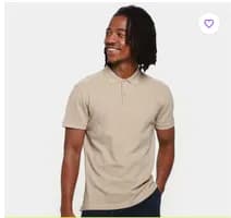 Camisa Polo Levi's The Standard Masculina - Bege Claro