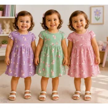 Vestido Infantil Bebê Menina - Vestido Malwee