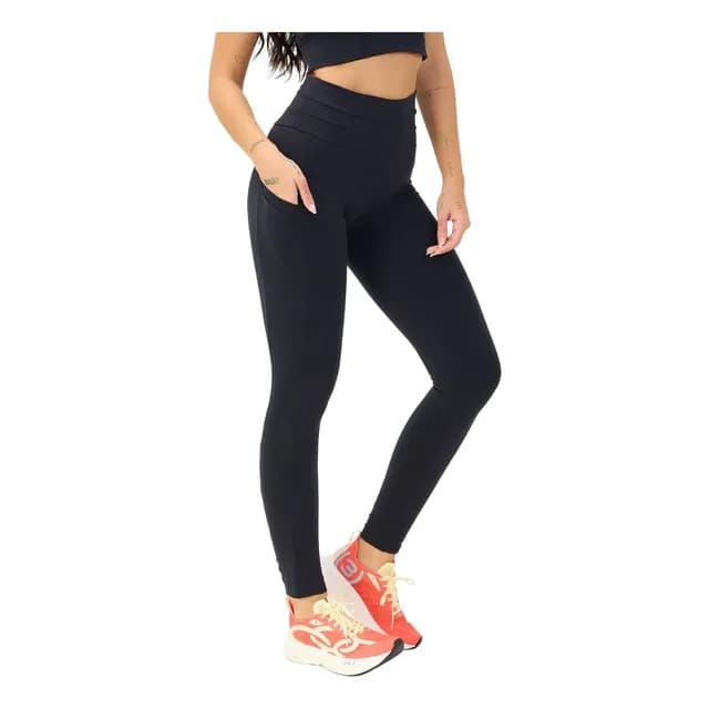 Legging C/bolso Feminina Fitness Treino Salto Triplo 042805