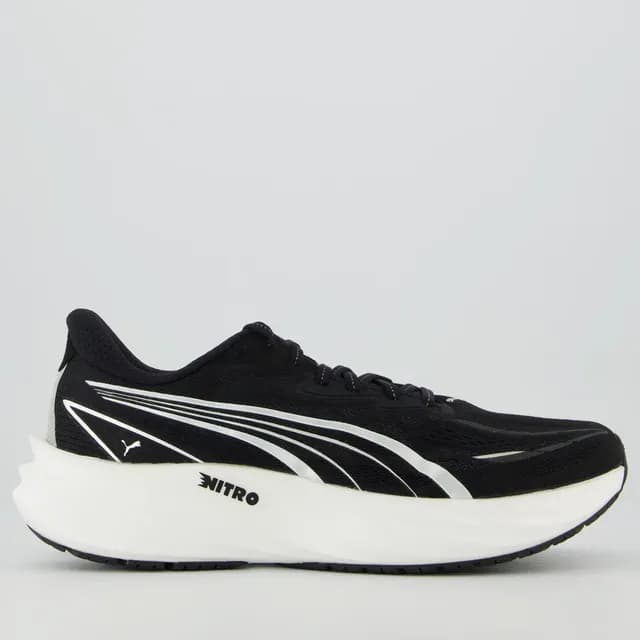 Tênis Puma Velocity Nitro 5 Preto e Branco