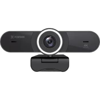 Webcam Fortrek Vision 40, 4K Ultra HD, 30 FPS, Com Ring Light, Preto