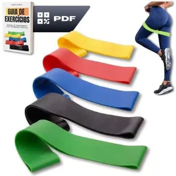 Kit 5 Faixa Elástica Super Mini Band Extensor Elástico Para Treino Resistência Funcional Academia Ginástica Yoga Esporte Banda Extra Forte De Treinamento Pilates Fisioterapia Alegria
