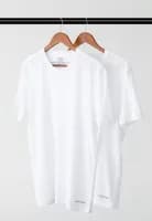 Kit 2pçs Camiseta Calvin Klein Branca