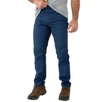 Calça masculina lona elástica Azul marinho
