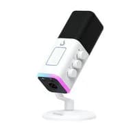 Microfone Gamer Mesa Rise Mode RGB USB Branco