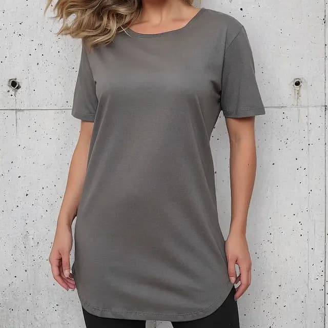 Blusa Feminina Lisa Longa Cobre Leg Tapa Bumbum Fitness