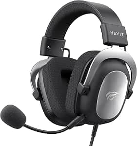 Havit Hv-h2002d Fone De Ouvido Gamer Com Microfone, Prata