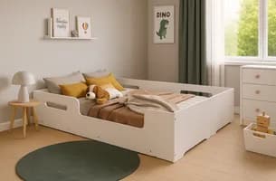 Cama Montessoriana Infantil com Grade de Proteção