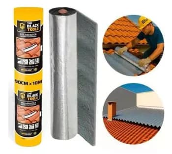 Manta Asfaltica Aluminizada Auto Adesiva 90cmx10m Dryko Neto