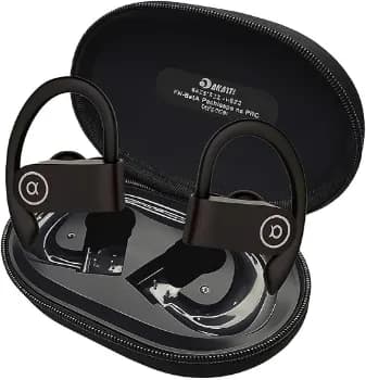 Fone de Ouvido Bluetooth 5.4, IPX5 à Prova D'Água, 45h de Bateria, Com Microfone Embutido. Design Esportivo Ergonômico Ideal Para Esportes Corridas At