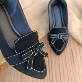 Sapatilha Feminina Bico Fino com Laço sandalia feminino – Conforto e Elegância no Seu Dia a Dia